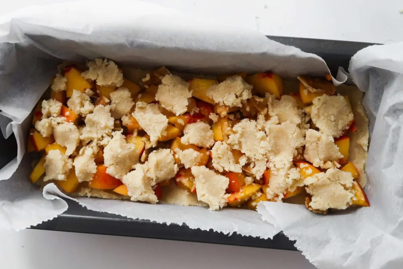 Peach crumble bars | vegan & paleo, healthy
