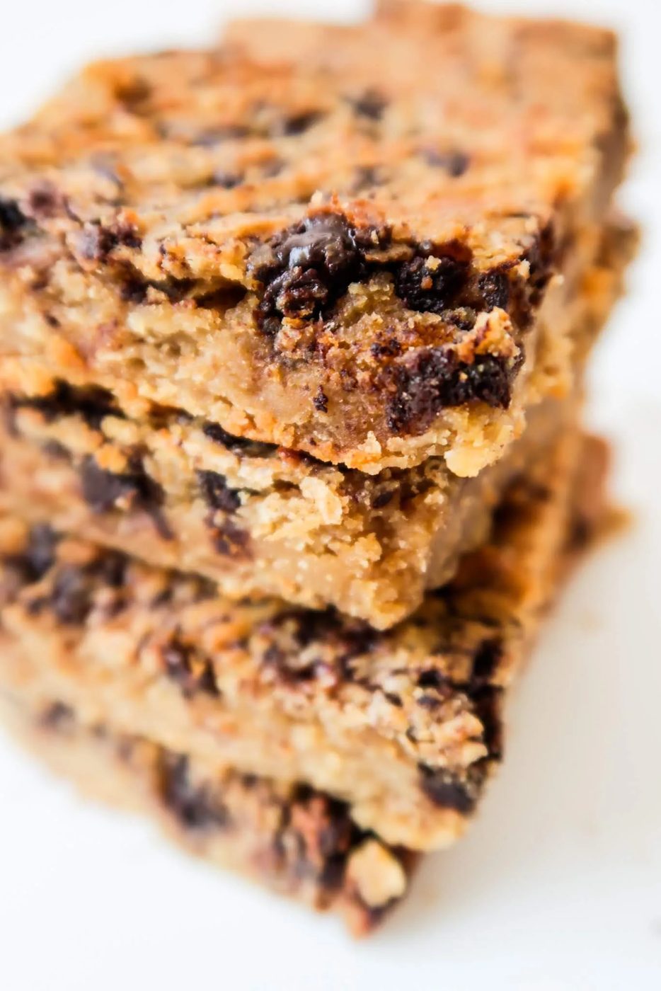 Peanut butter chickpea blondies, healthy
