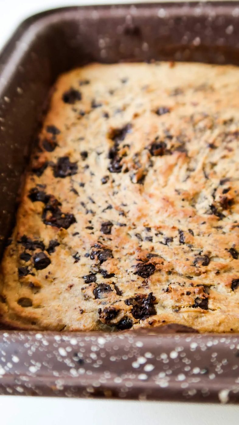 Peanut butter chickpea blondies, healthy