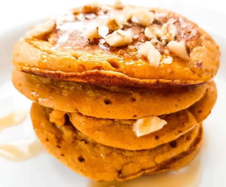 Pumpkin pancakes, healthy