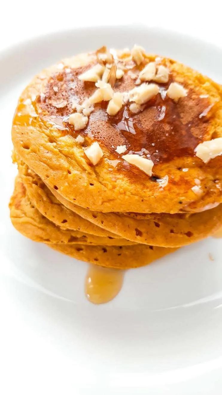 Pumpkin pancakes, healthy