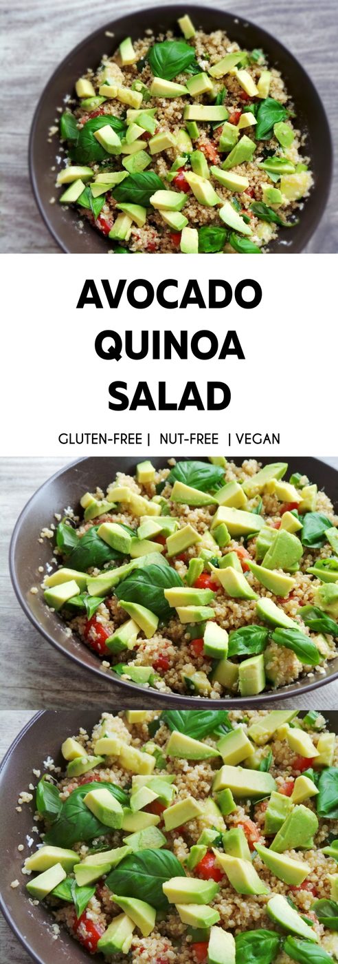 Quinoa and avocado salad recipe that you'll want to eat every day! This is a healthy salad recipe that is satisfying, refreshing…