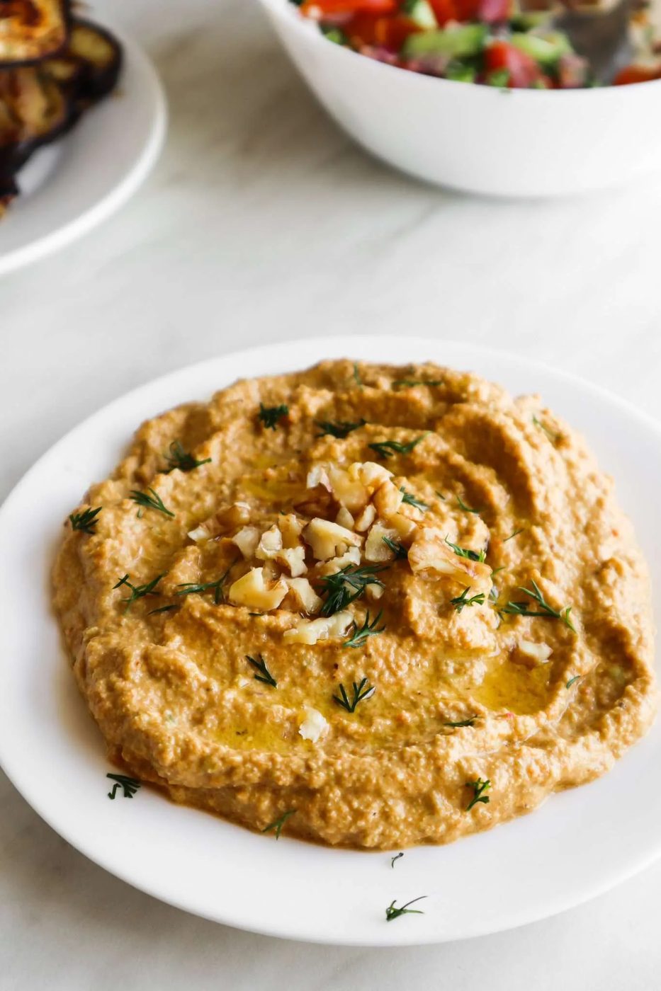 Roasted vegetable dip, healthy