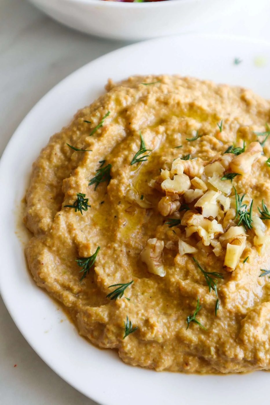 Roasted vegetable dip, healthy
