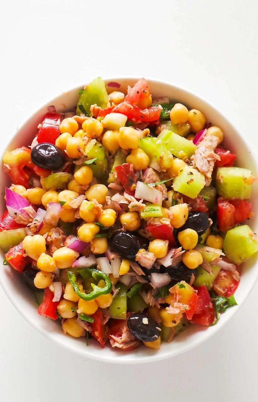 simple tuna chickpea salad recipe