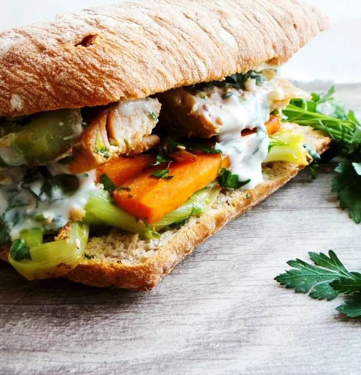 Salmon sandwich, healthy