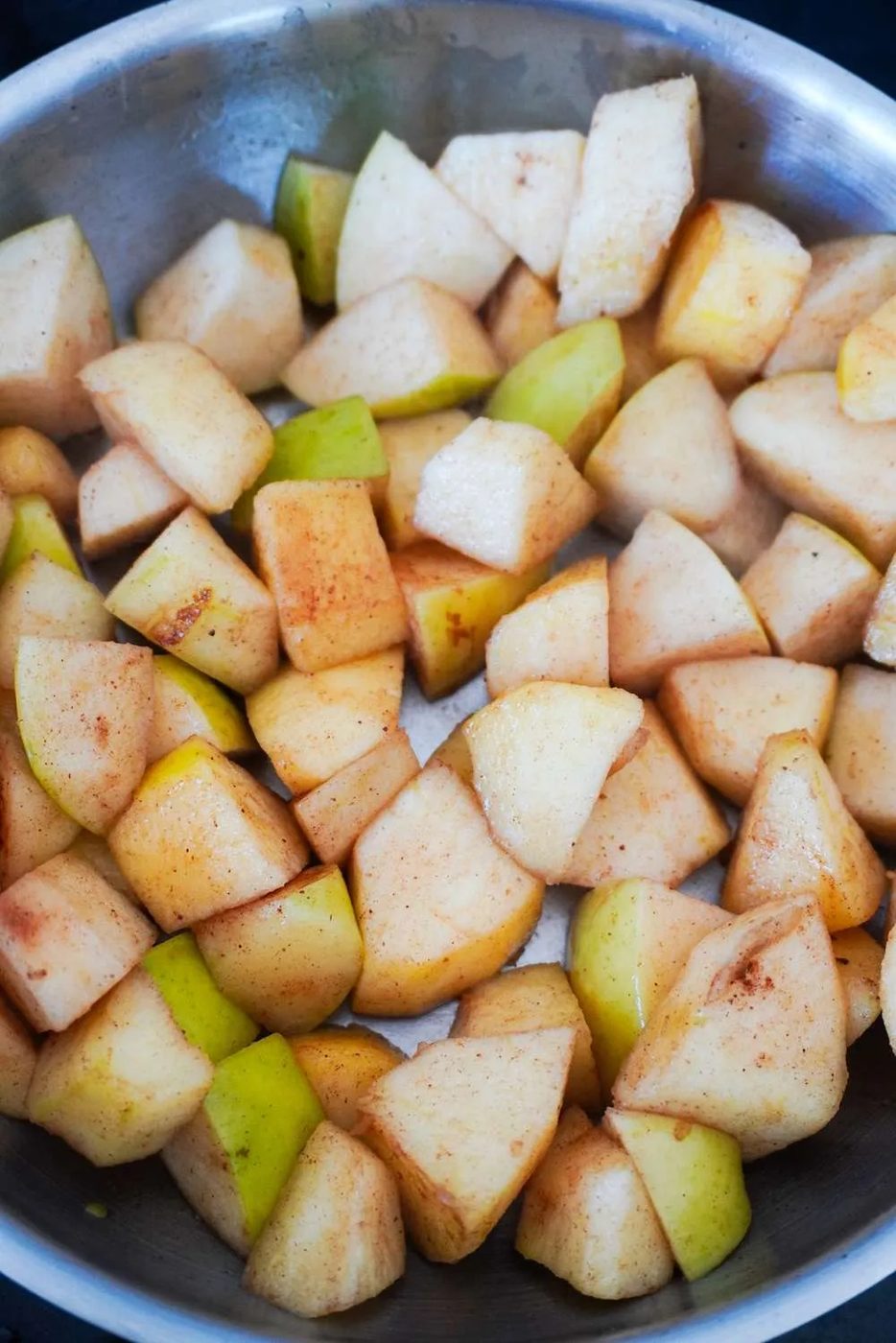 Sauteed apples, healthy, no sugar