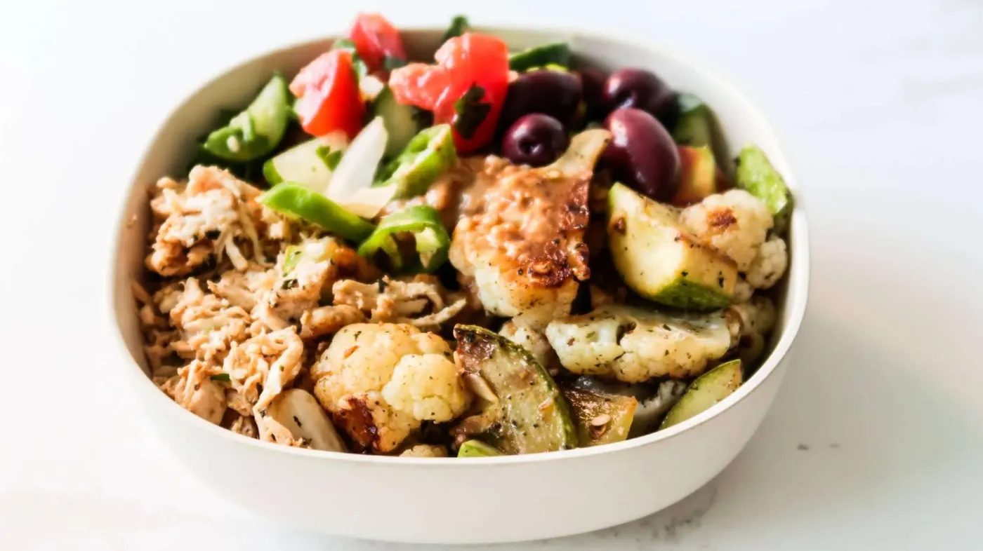 Shredded chicken bowls recipe, healthy