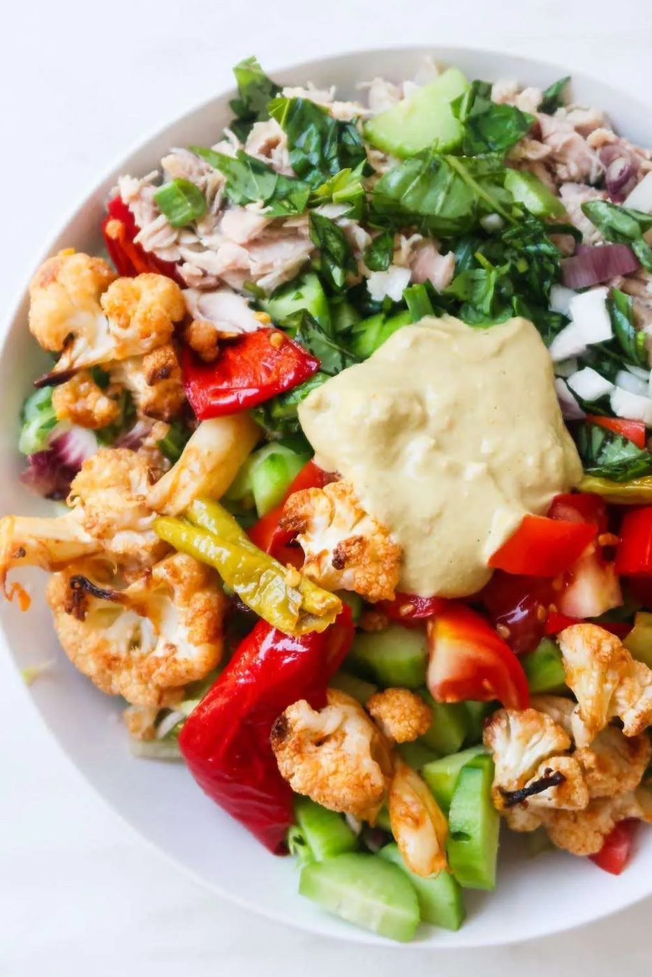 Shredded chicken salad | meal prep lunch, healthy