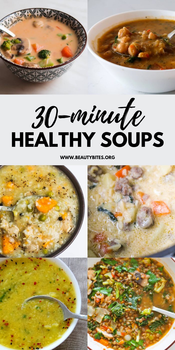 30-minute healthy soup recipes