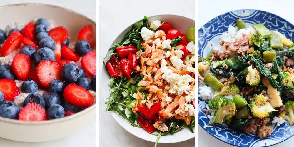 Spring meal plan for 7 days, healthy