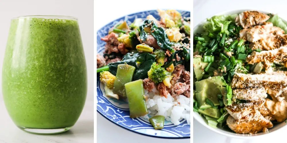 Spring meal plan for 7 days, healthy