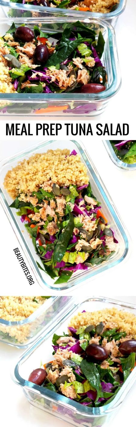 Tuna & quinoa salad | meal prep, healthy