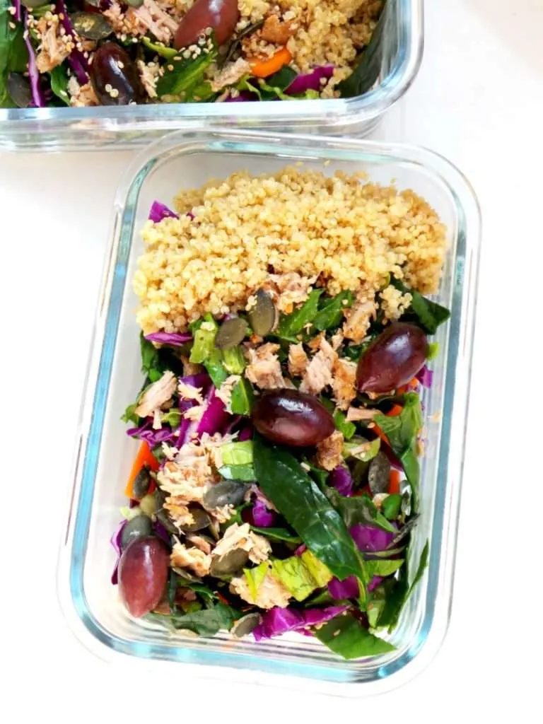 Tuna & quinoa salad | meal prep, healthy