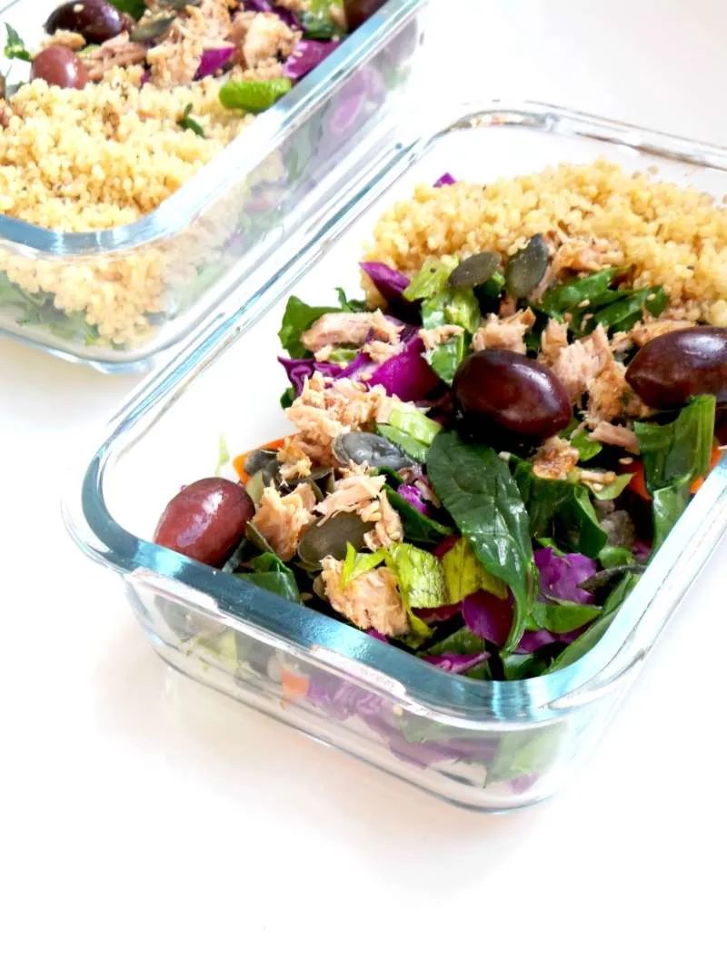 Tuna & quinoa salad | meal prep, healthy