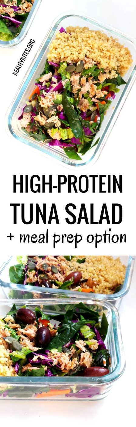 Our Favortie Healthy Tuna Salad - The solid high-protein recipe - fresh, satisfying and gluten-free. This healthy high-protein salad makes…