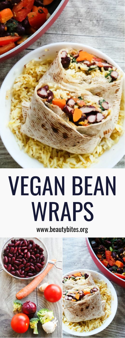 Vegan burrito, healthy