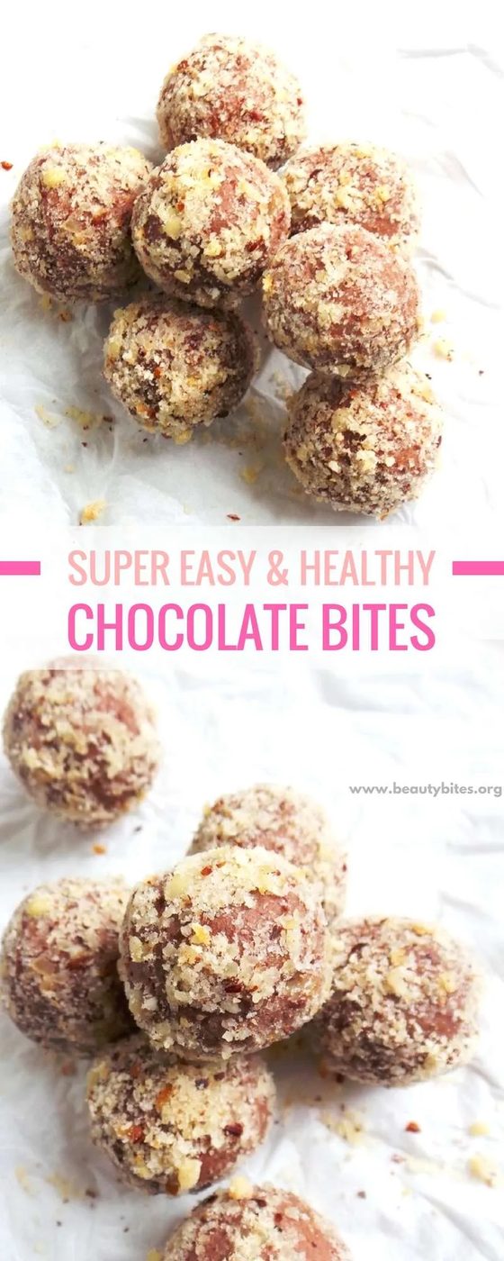 Satisfy your chocolate cravings with these chocolate bites! This is a healthy chocolate dessert that's simple and fast, full of…