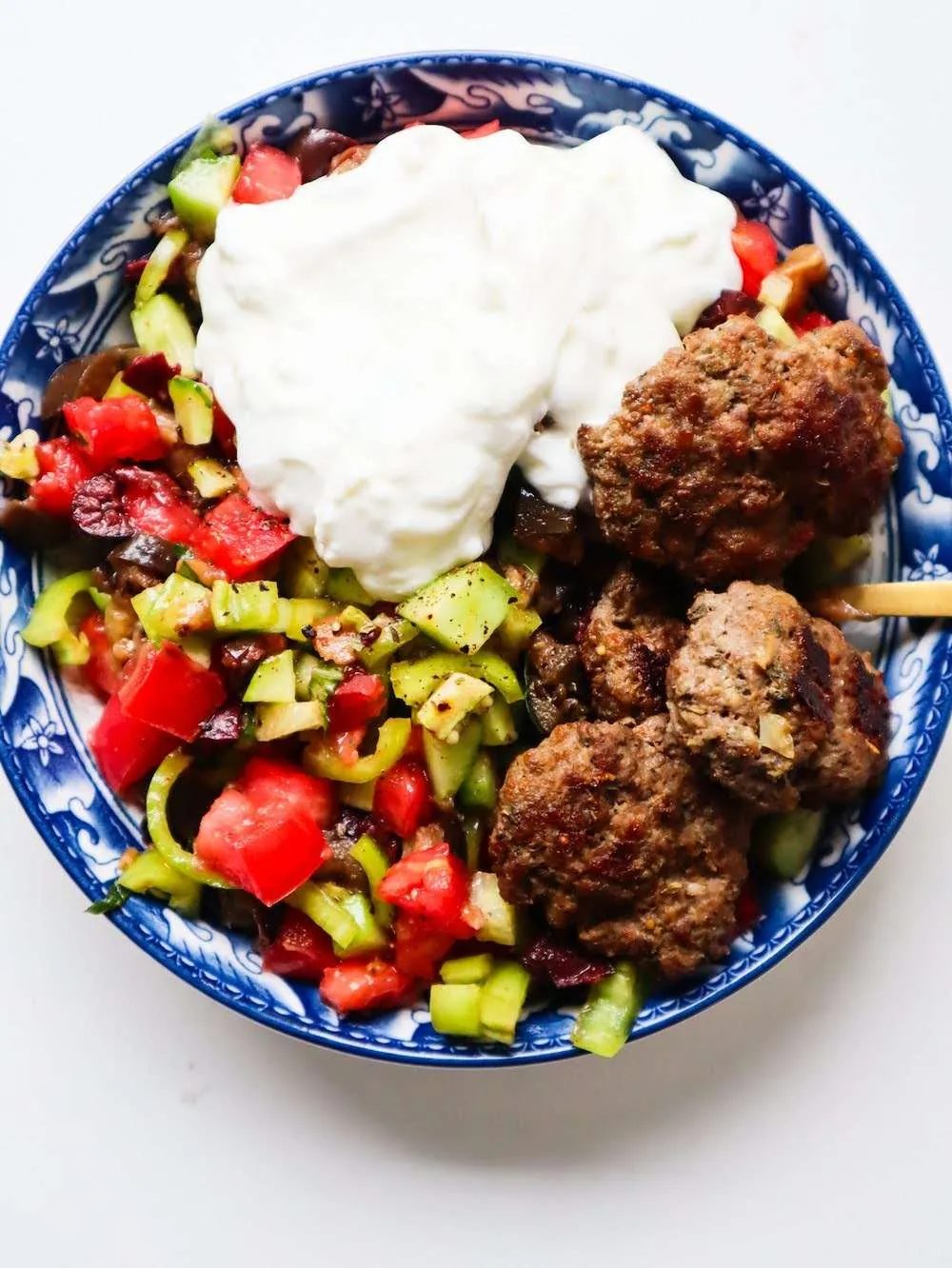 High-fiber eggplant salad