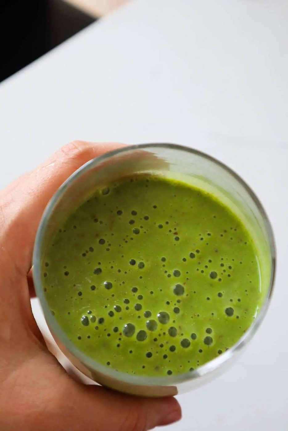 High-protein green smoothie, no powders