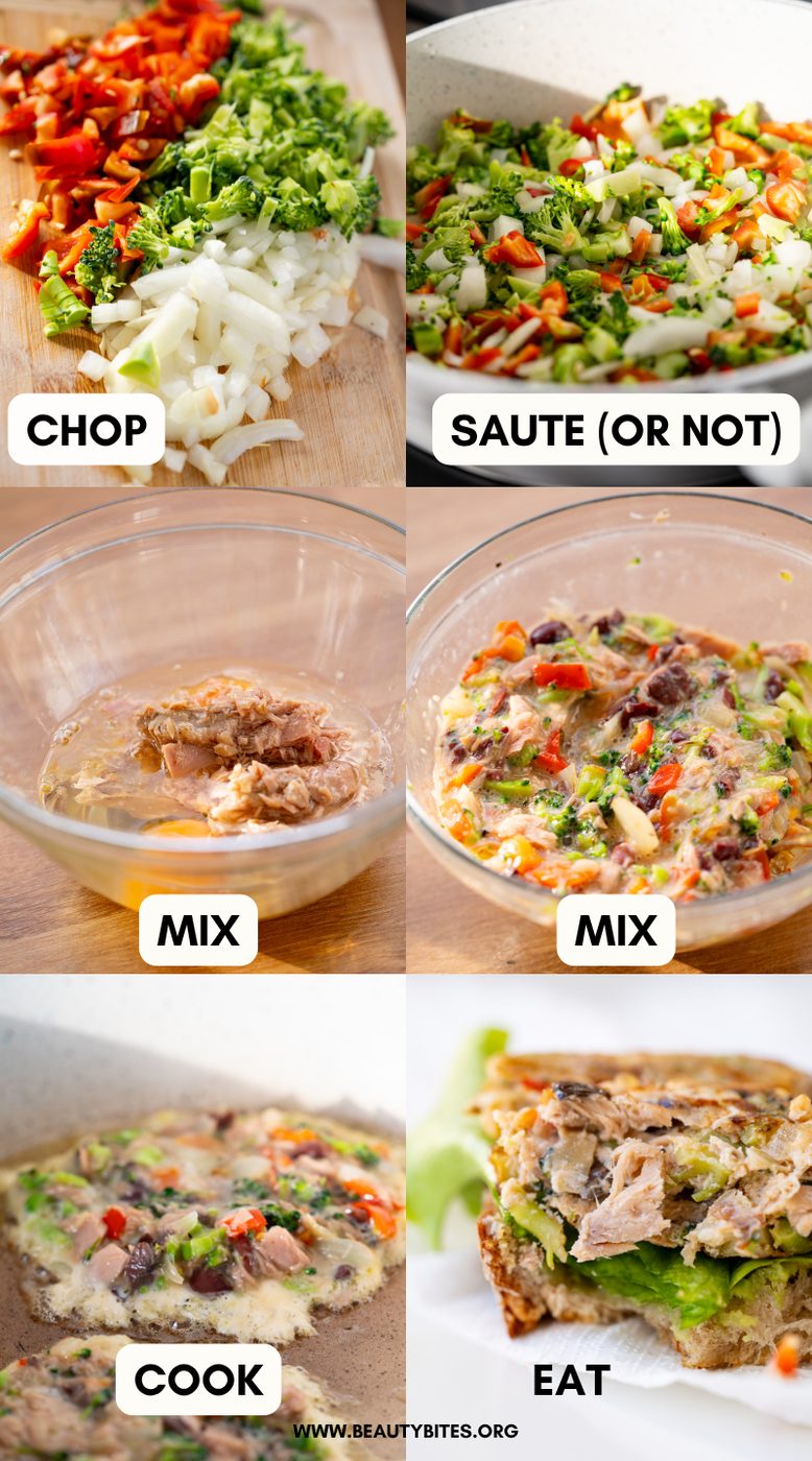 High-protein tuna omelette
