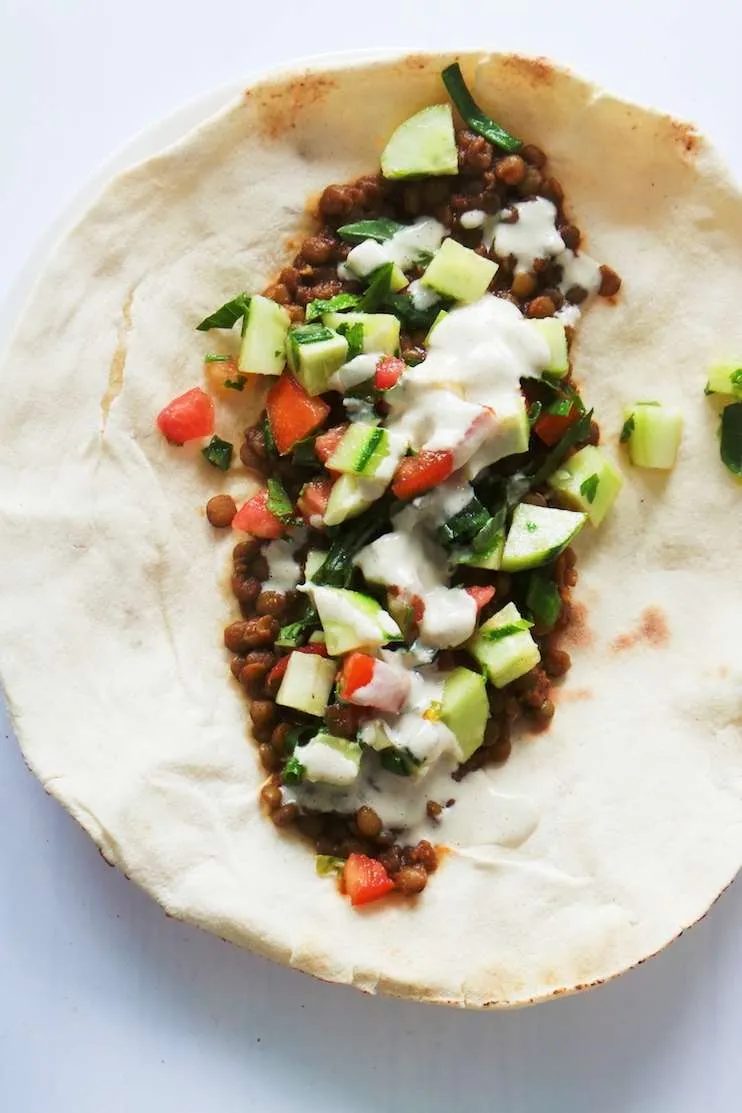 Lentil wraps 3.0, vegan