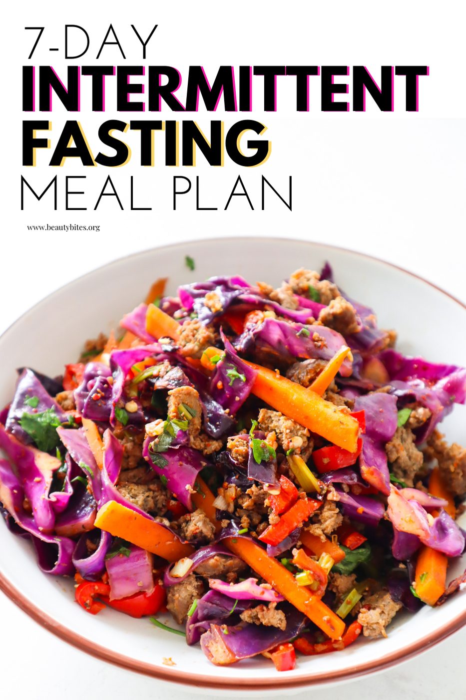 Intermittent fasting meal plan for 7 days, 16/8 schedule