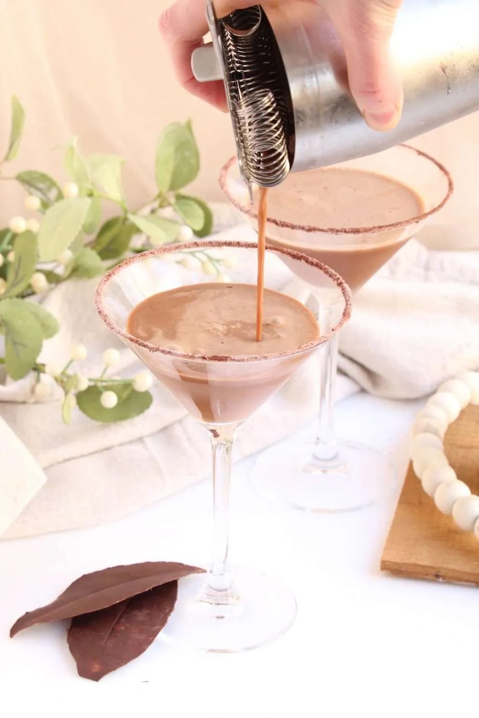 Keto Chocolate Martini Recipe via Top Shelf DIY
