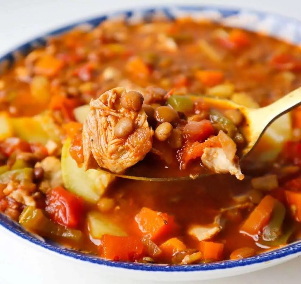 Made with bone-in chicken thighs, dried lentils and tons of vegetables, this lentil chicken soup is a hearty, healthy and packed with…
