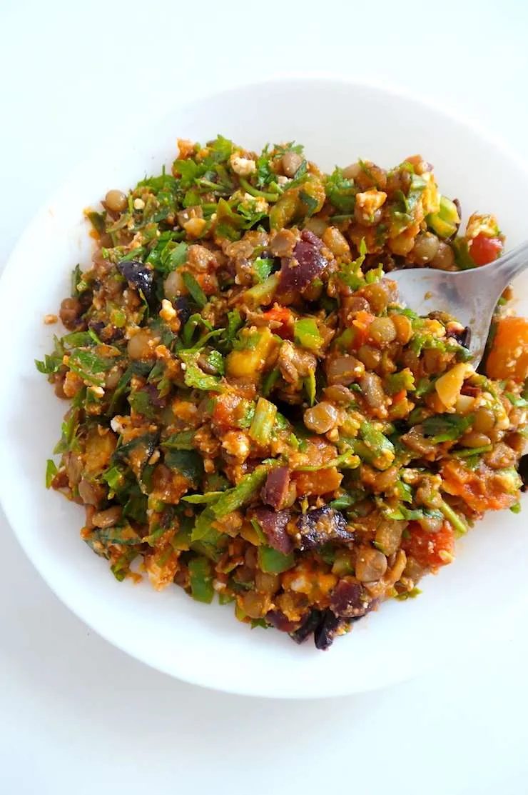 Mind blowing lentil salad dip