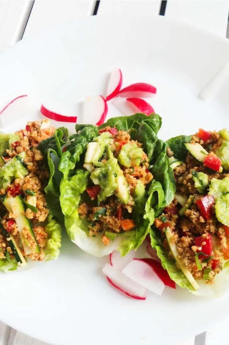 Tasty lettuce wraps recipe | vegan & low-carb
