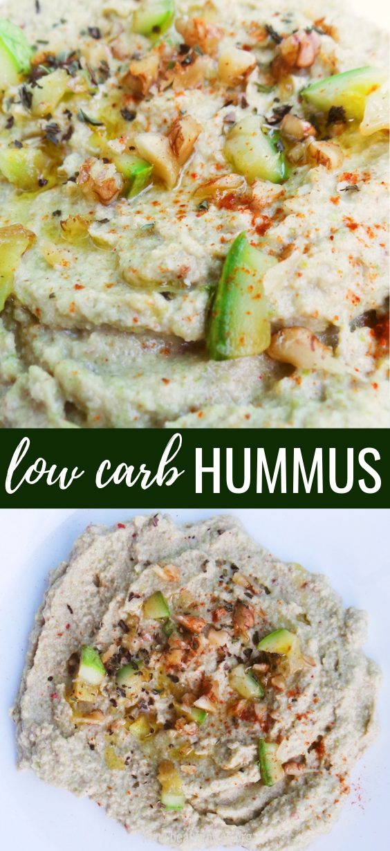 Low carb hummus recipe with zucchini