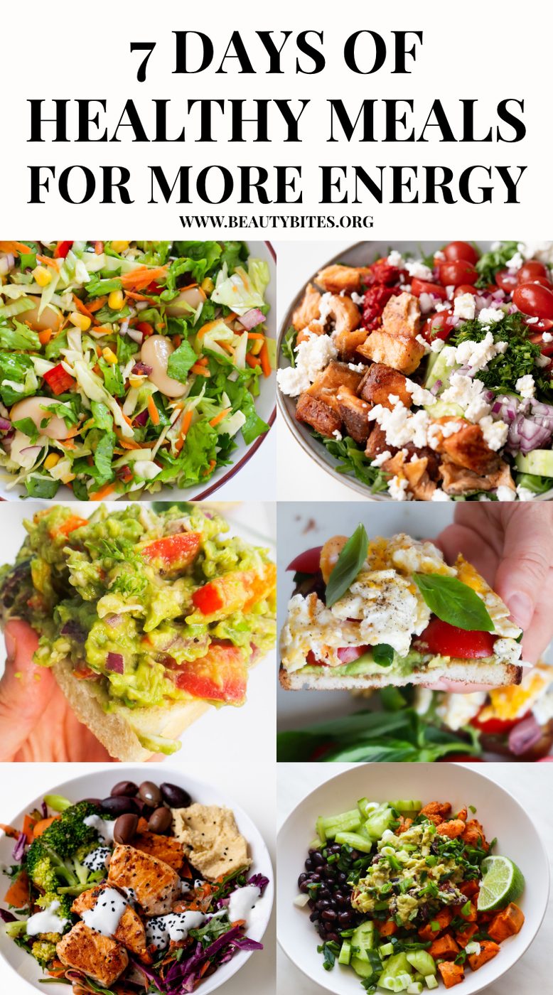 Meal plan for energy and weight loss for 7 days