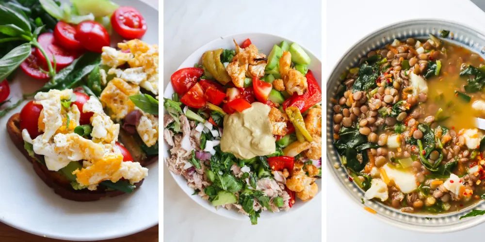 Meal plan for energy and weight loss for 7 days