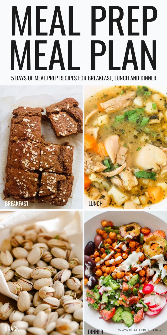 Meal prep meal plan, simple recipes