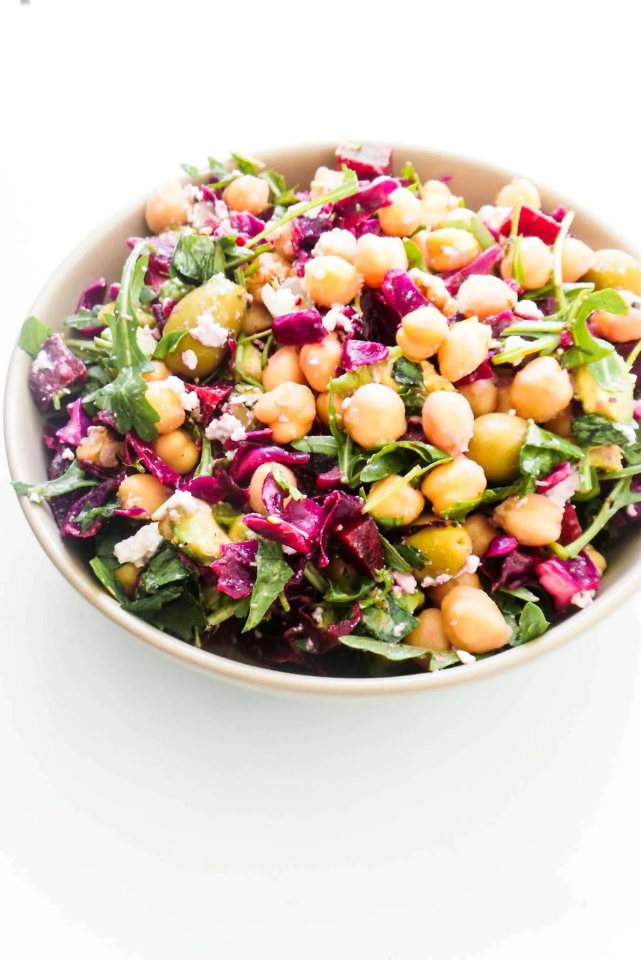 Simple Mediterranean Chickpea Salad recipe! This healthy Mediterranean diet recipe is solid for lunch or dinner and makes a great clean…
