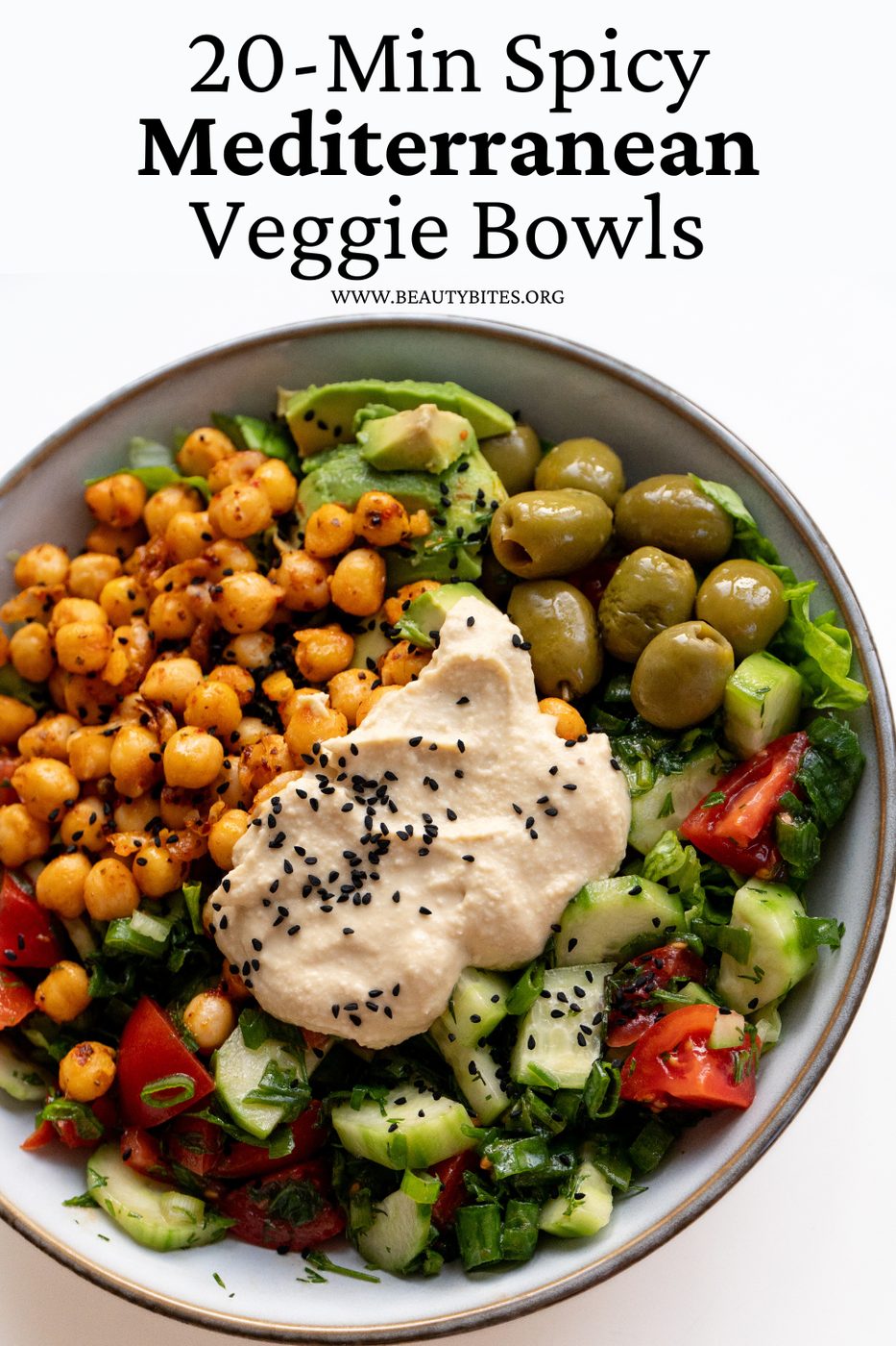 Mediterranean lunch bowls, spicy