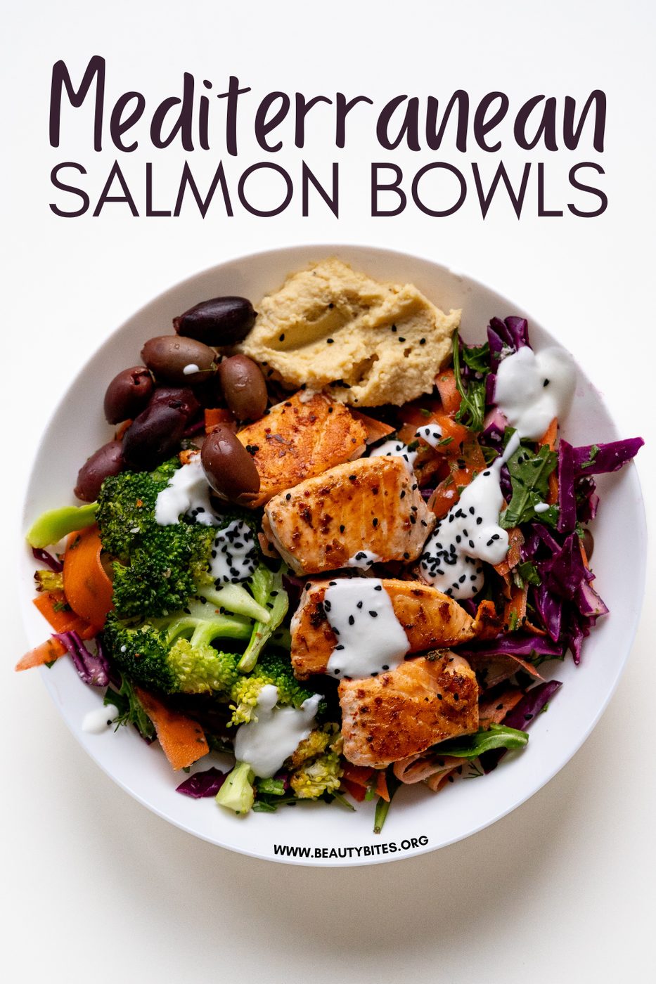 Mediterranean salmon bowl
