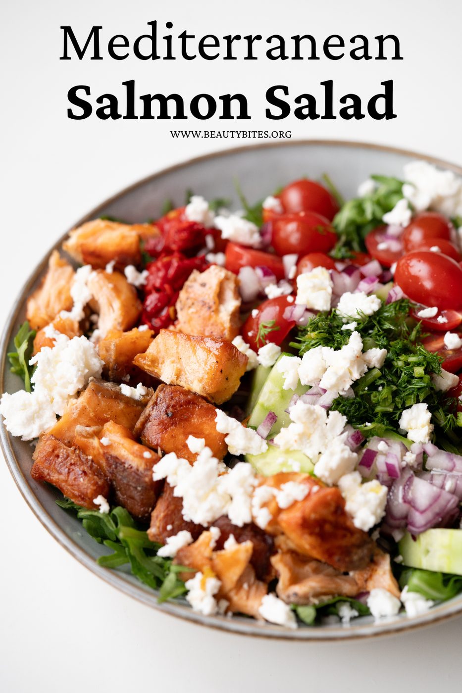 Mediterranean salmon salad