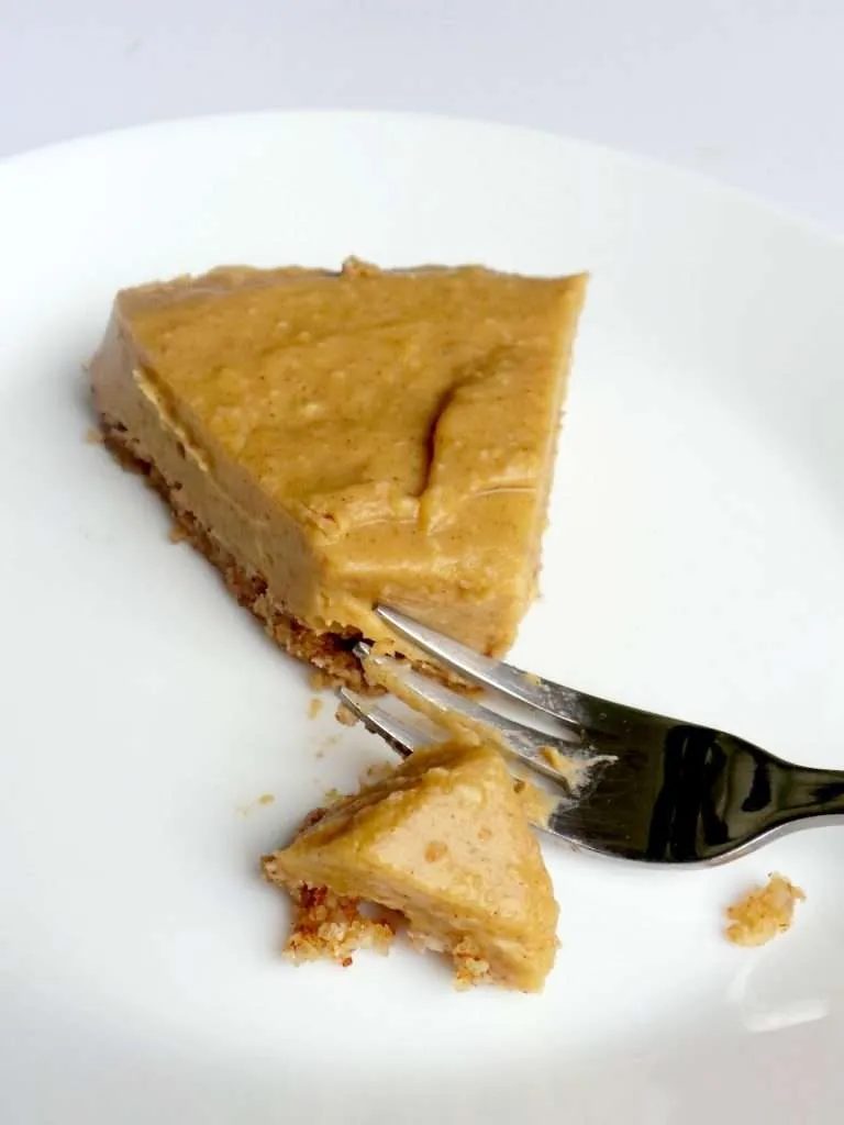 No bake healthy butternut squash pie – vegan, gf