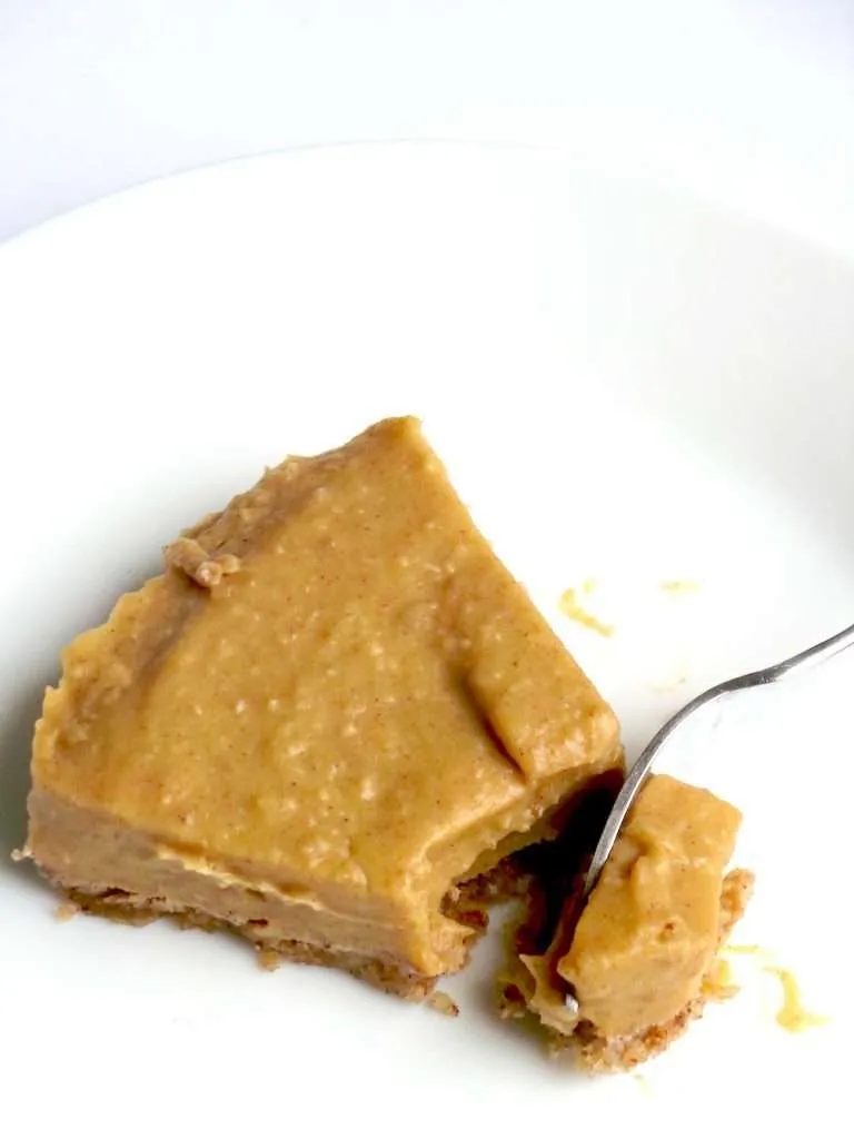 No bake healthy butternut squash pie – vegan, gf