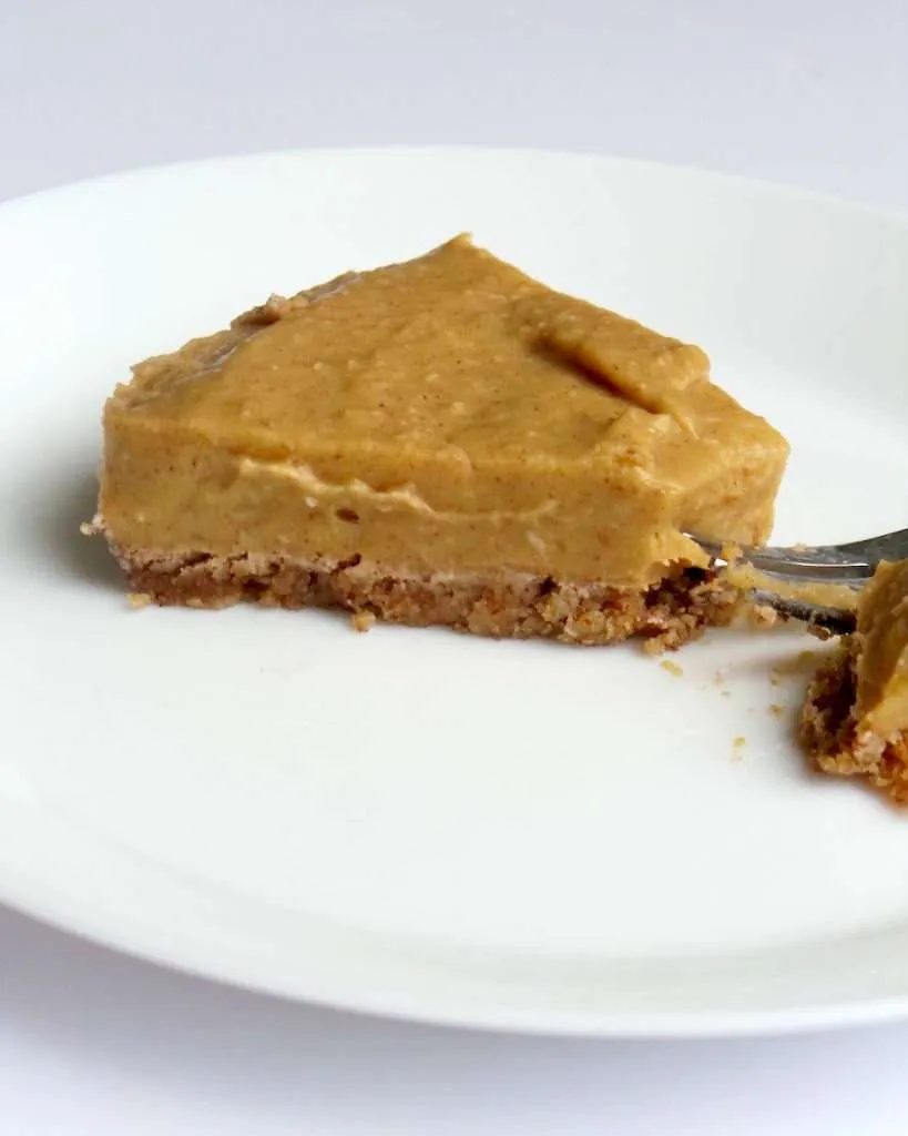 No bake healthy butternut squash pie – vegan, gf