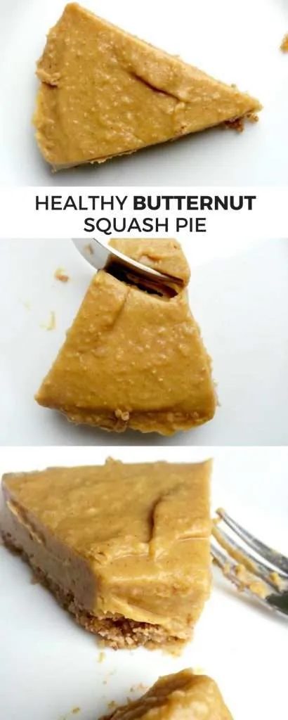 No bake healthy butternut squash pie – vegan, gf