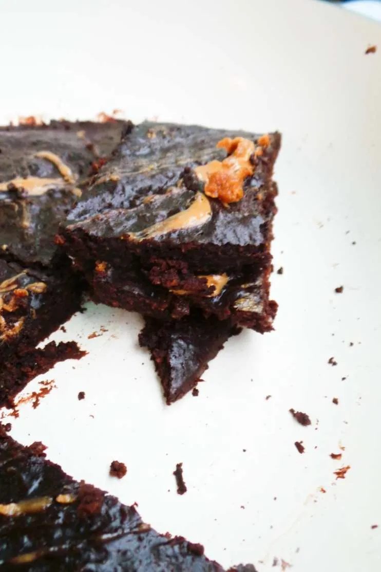 No oven brownie skillet – healthy dessert
