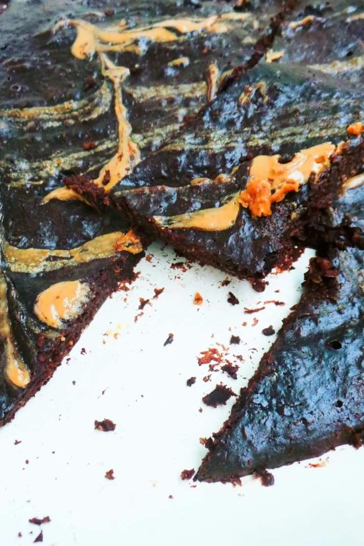 No oven brownie skillet – healthy dessert