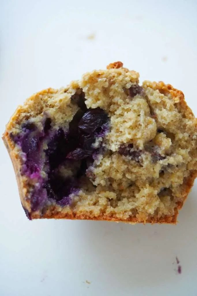 Flourless Oatmeal Blueberry Breakfast Muffins! These healthy blueberry muffin recipe is made with simple ingredient and is the solid snack…