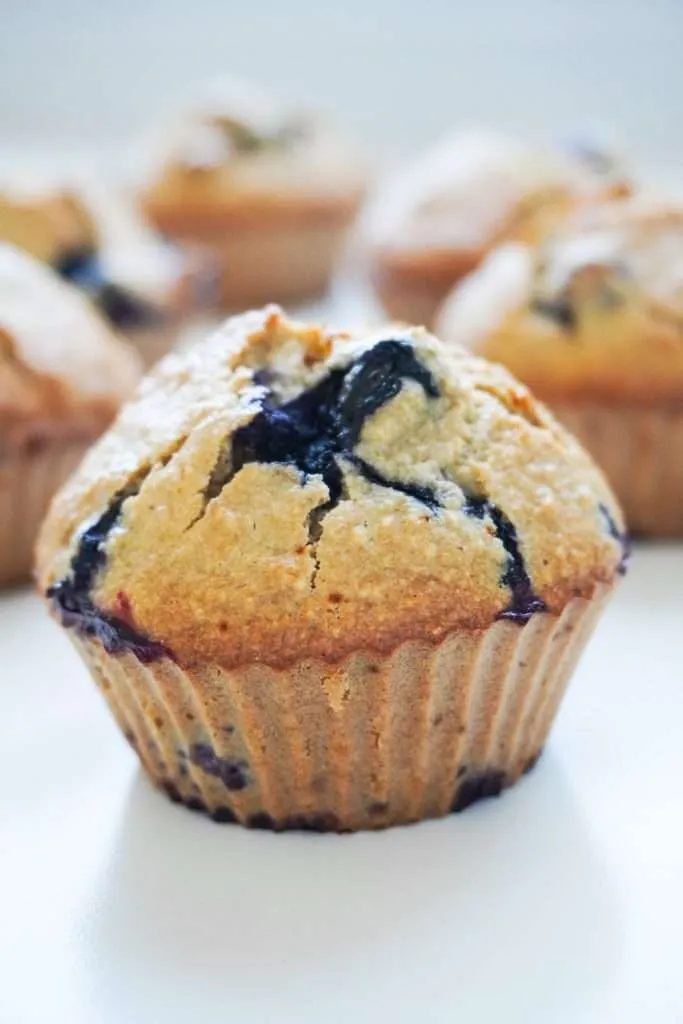 Flourless Oatmeal Blueberry Breakfast Muffins! These healthy blueberry muffin recipe is made with simple ingredient and is the solid snack…