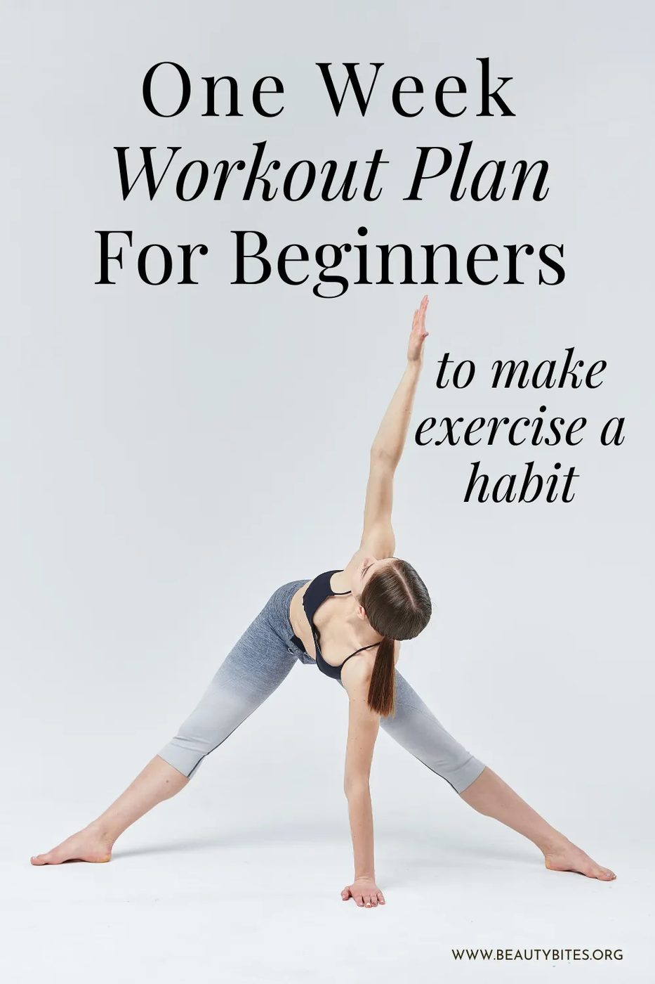 One week beginner workout plan for women to lose weight