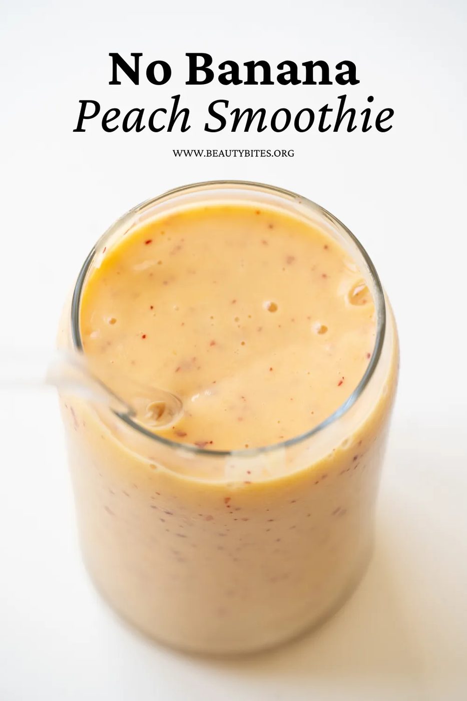 Peach smoothie, no banana