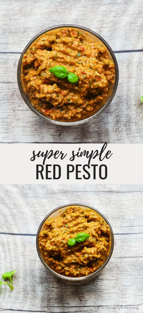 Red pesto gluten-free, paleo, simple